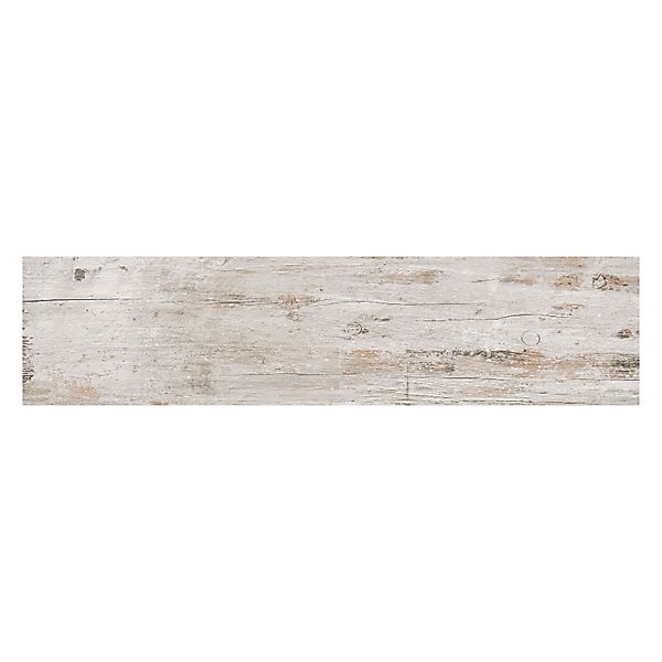 Bodenfliese Feinsteinzeug Oak Weiß Glasiert Matt 90 cm x 22,5 cm günstig online kaufen