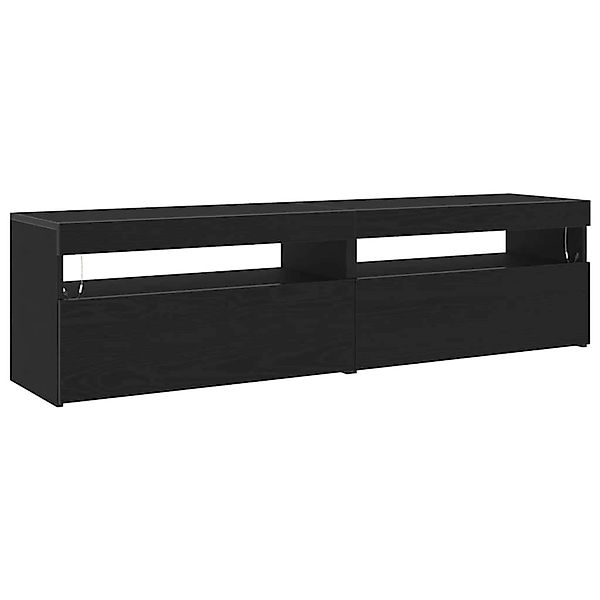 vidaXL TV-Schrank 2 Stk Schwarz 75 x 35 x 40 cm Holzwerkstoff 862558 günstig online kaufen