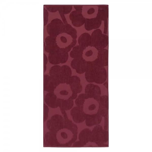 Marimekko Badetücher Badetuch Unikko Burgundy (70x150cm) günstig online kaufen