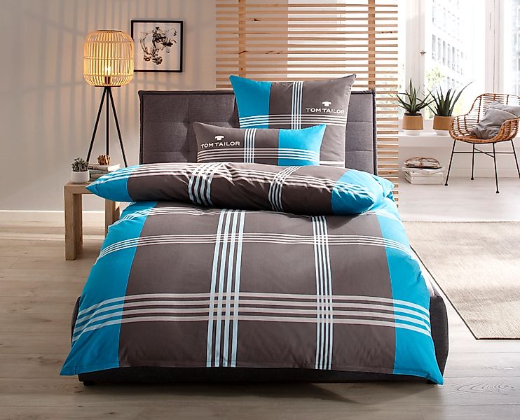 TOM TAILOR HOME Bettwäsche »Ole in Gr. 135x200 oder 155x220 cm«, karierte B günstig online kaufen
