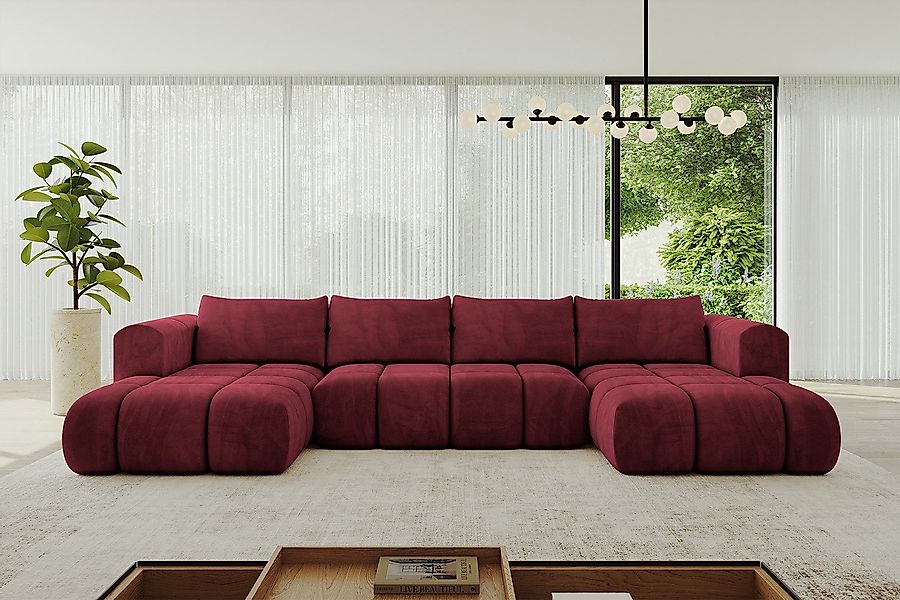 ALTDECOR Wohnlandschaft CLOUD-U, Couch mit Schlaffunktion, günstig online kaufen