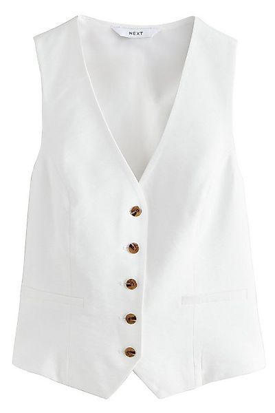 Next Anzugweste Durchgeknöpfte Weste mit V-Ausschnitt (1-tlg) günstig online kaufen