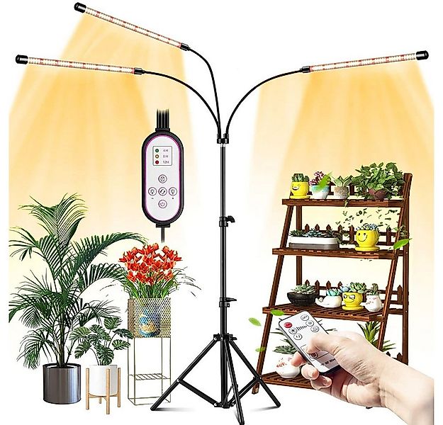 Rosnek Pflanzenlampe 3/4/5 Köpfe, Vollspektrum, dimmbar, 3 Lichtmodi, für Z günstig online kaufen