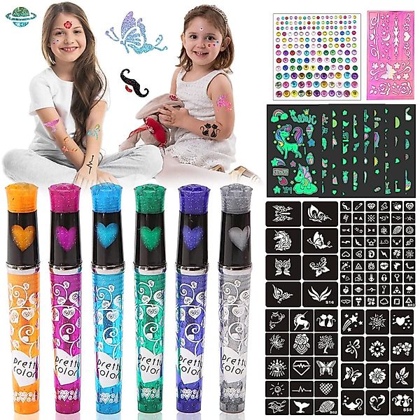 LuxusKollektion Dekohänger Glitzer Tattoo Stifte Kinder günstig online kaufen