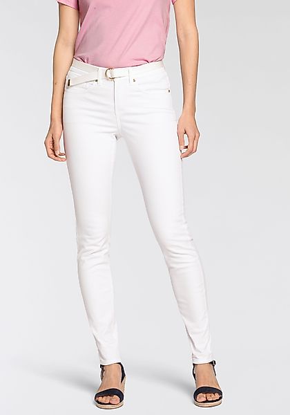 DELMAO Röhrenjeans (Set, mit Gürtel) schmale günstig online kaufen