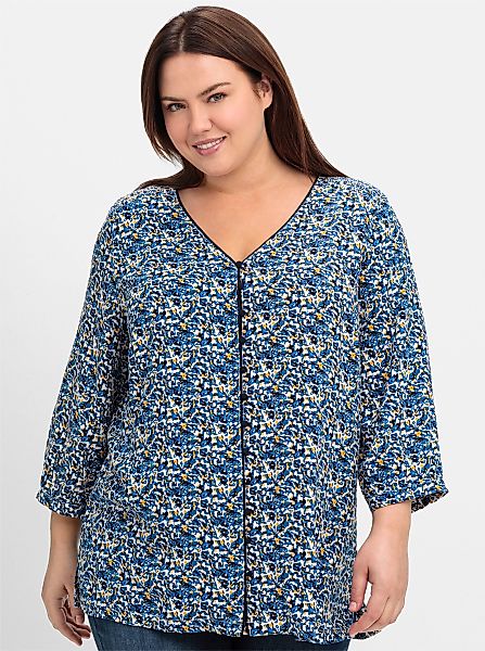 Sheego Klassische Bluse Druckbluse günstig online kaufen