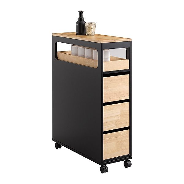 SoBuy Beistellwagen BZR54, Küchenwagen schmal Nischenwagen günstig online kaufen