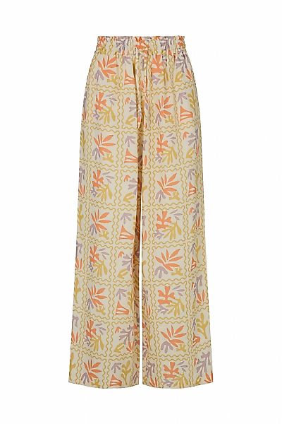 RAFFYA Jerseyhose "Matisse Wide Leg Patchwork Floral Print Trouser Damen" günstig online kaufen