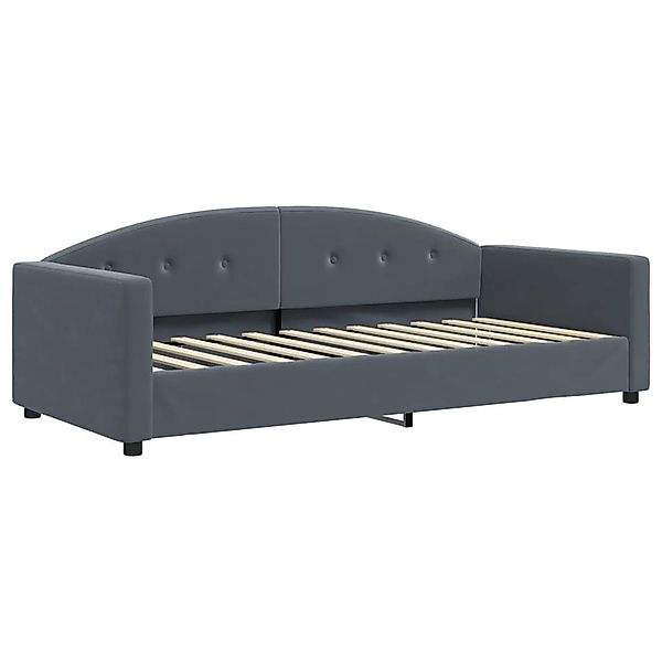vidaXL Bett Tagesbett Dunkelgrau 90x200 cm günstig online kaufen