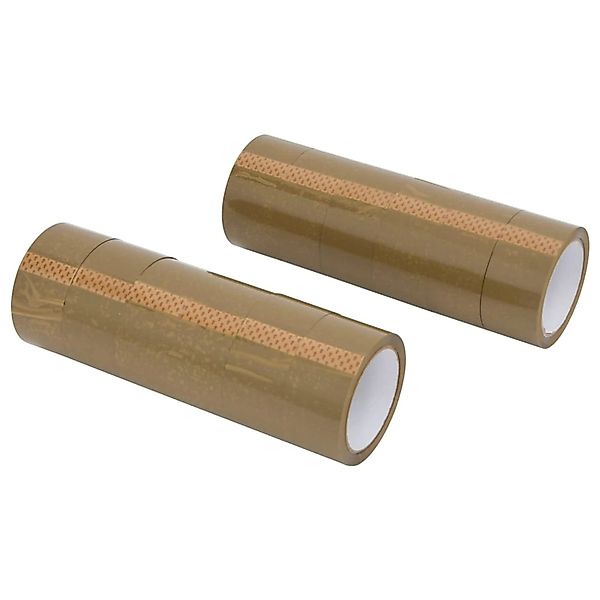 vidaXL Paketklebeband 12 Stk Braun 48 mm x 66 m 4012392 günstig online kaufen