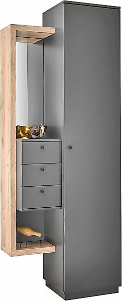 HBZ Garderobenschrank "Frame mit Spiegel, Flurgarderobe BxHxT 80x210x40 cm" günstig online kaufen