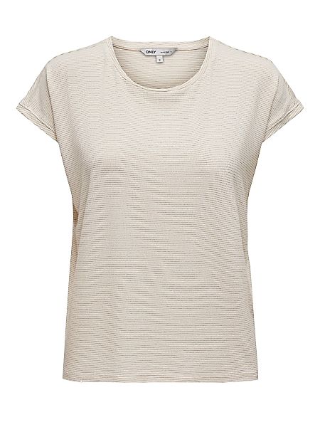 ONLY Kurzarmshirt ONLCLAUDIA S/S GLITTER STRIPE günstig online kaufen