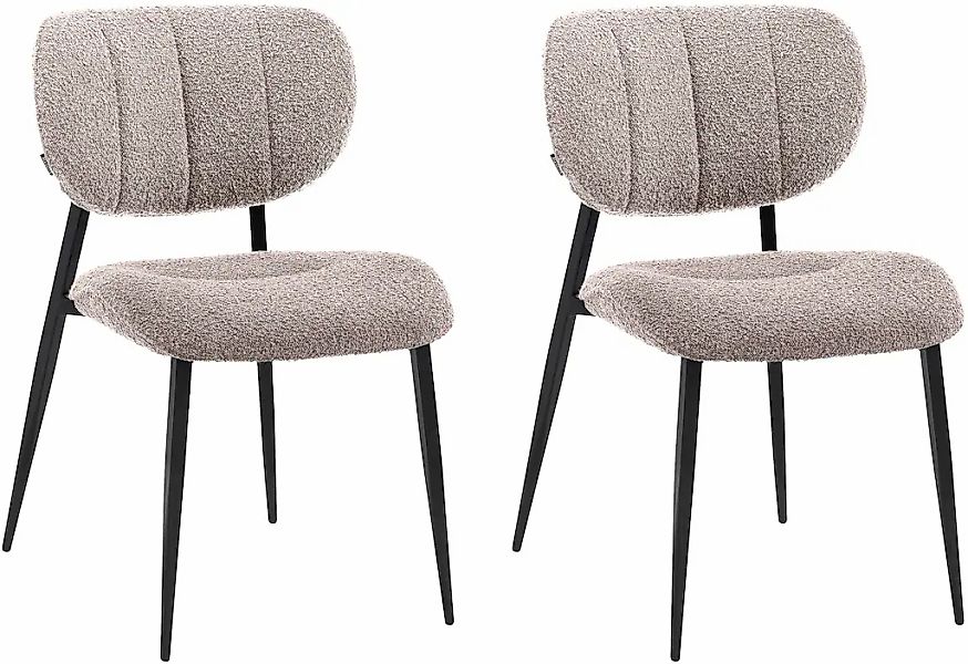 OMG Design Esszimmerstuhl "Joe", (Set), 2 St., Stoff, moderner Bouclé Bezug günstig online kaufen