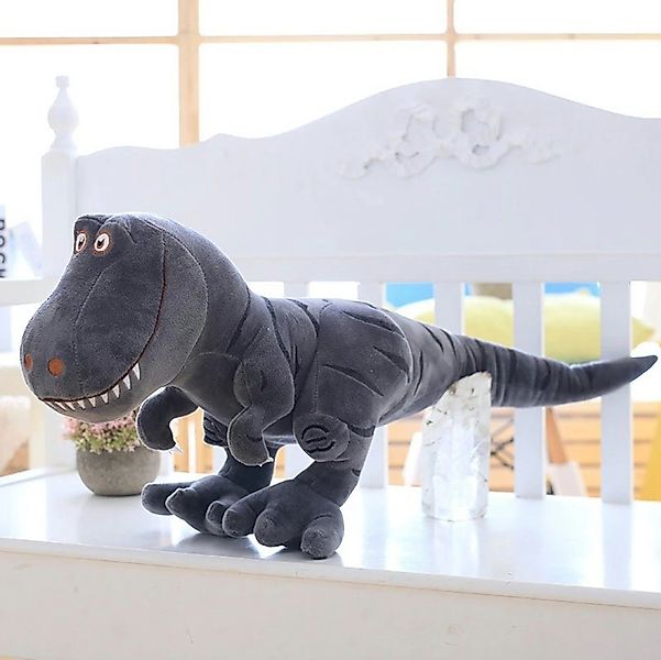 Tinisu Kuscheltier Dinosaurier T-Rex Kuscheltier - 40 cm schwarzes Plüschti günstig online kaufen