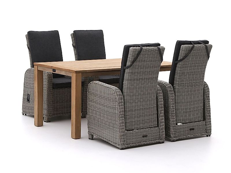 Intenso Umbria/ROUGH-S 160 cm Gartenmöbel-Set 5-teilig verstellbar günstig online kaufen