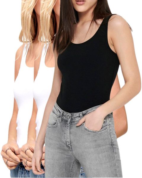 ONLY Tanktop (Set) Basic Top Unifarben günstig online kaufen
