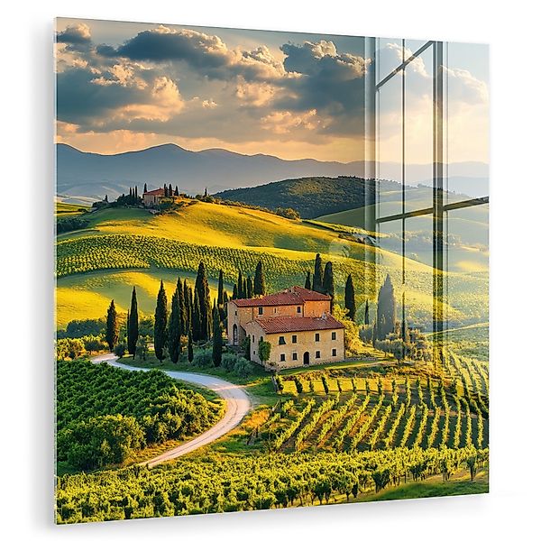 MuchoWow Acrylglasbild Toskana - Landschaft - günstig online kaufen