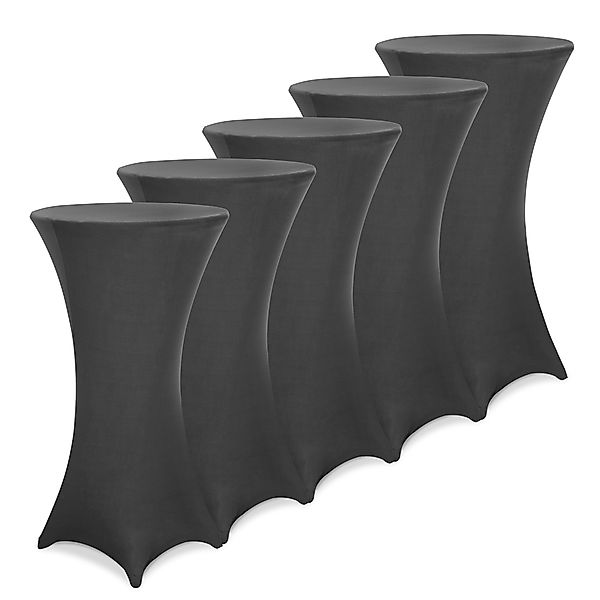 5x Stehtischhusse Ø70 cm anthrazit günstig online kaufen