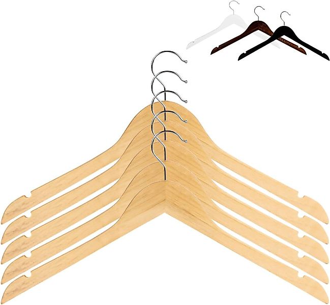 RSR Hangers Kleiderbügel Holz Natur ohne günstig online kaufen