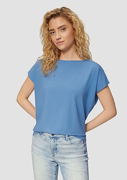 s.Oliver Kurzarmshirt T-Shirt Fließendes Jersey-Shirt mit überschnittenen S günstig online kaufen