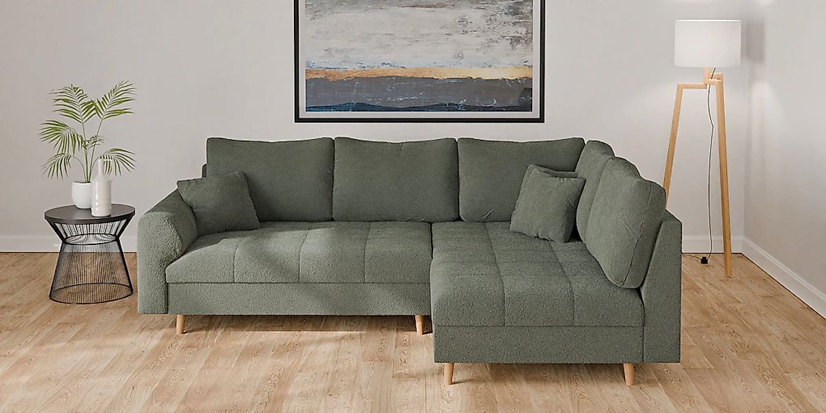 Home affaire Ecksofa "CHARRE L-Form mit Ottomane, Maße B/T/H: 231/161/81 cm günstig online kaufen