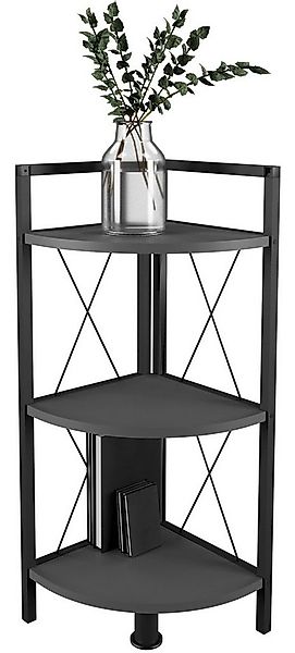 VCM Standregal Holz Metall Eckregal Bücher Regal Insasi 2fach günstig online kaufen