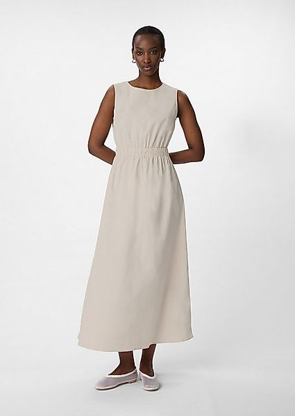 comma casual identity Maxikleid Langes Popeline-Kleid mit Cut-out günstig online kaufen