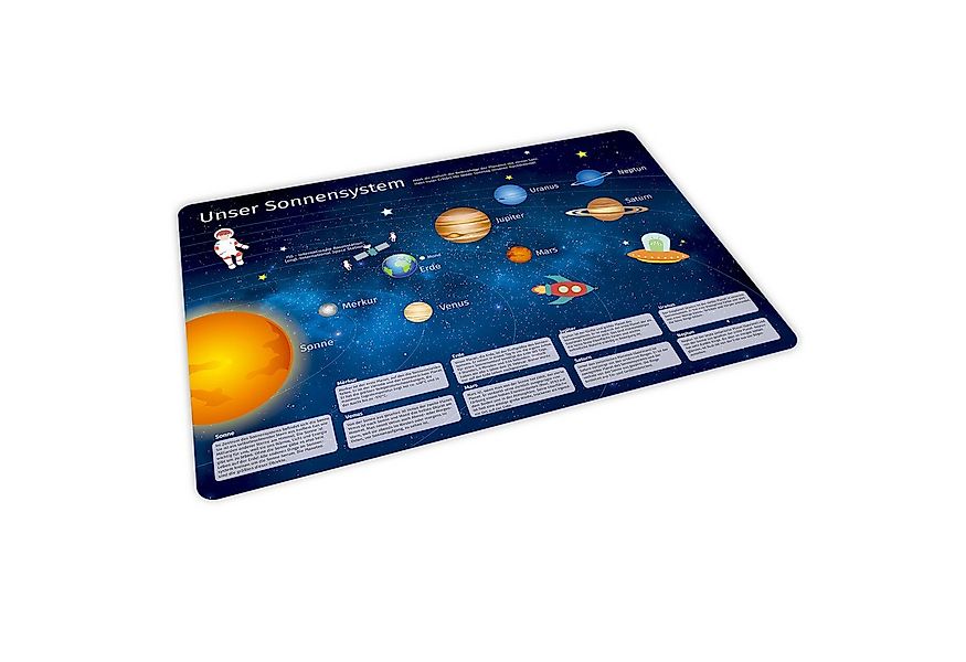 nikima Platzset stabiles Vinyl Tischset - Sonnensystem Kinder Platzset abwa günstig online kaufen
