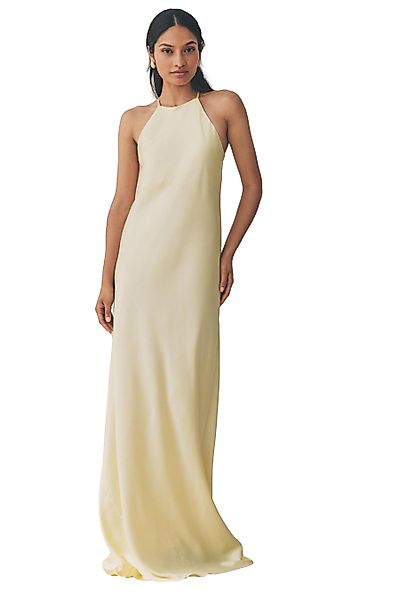 Next Satinkleid Hoch geschlossenes Maxikleid aus günstig online kaufen