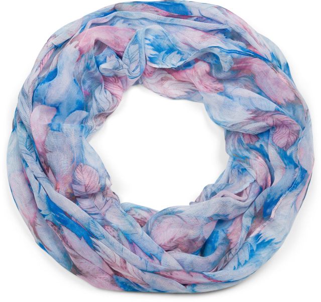 styleBREAKER Loop Loop mit bunten Federn, günstig online kaufen