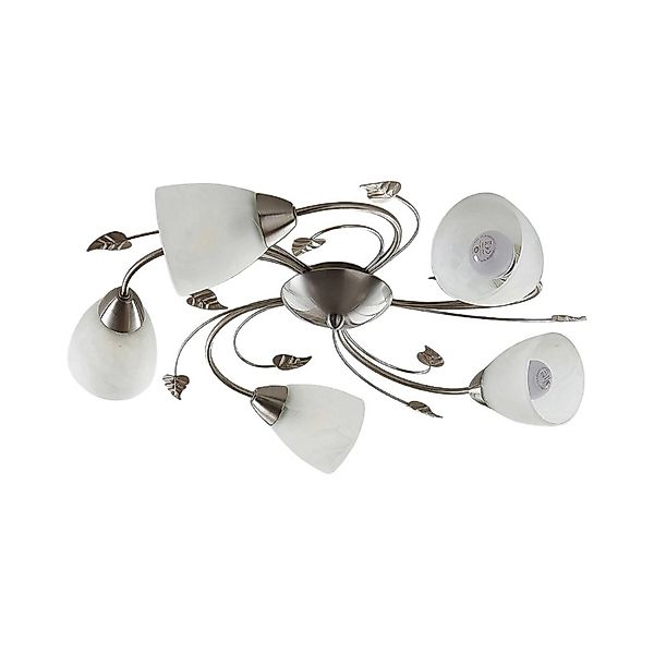 Lindby Deckenlampe Yannie 9624648 Retro Vintage Antik in Alu aus Metall 5-f günstig online kaufen