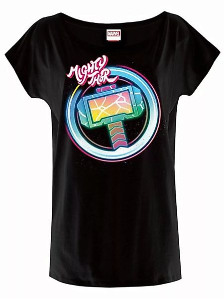 Thor Neon Hammer Damen Loose-Shirt schwarz günstig online kaufen