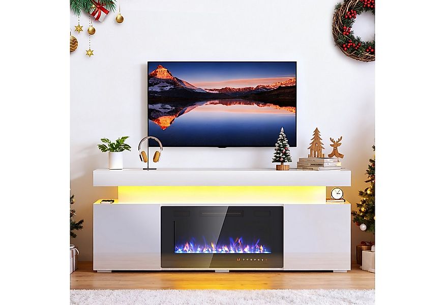 oyajia Elektrokamin Elektrokamin mit TV Schrank, Heizung, 3D-Flammeneffekt, günstig online kaufen