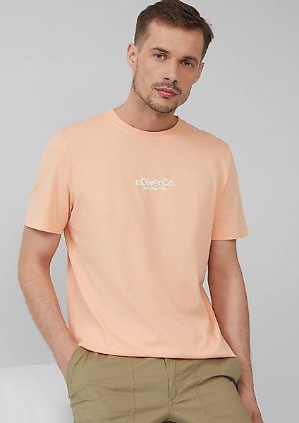 s.Oliver Kurzarmshirt T-Shirt T-Shirt aus Baumwolle günstig online kaufen