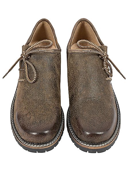FUCHS Trachtenschuhe braun-antik Nappaleder Schnürschuh (2-tlg) günstig online kaufen