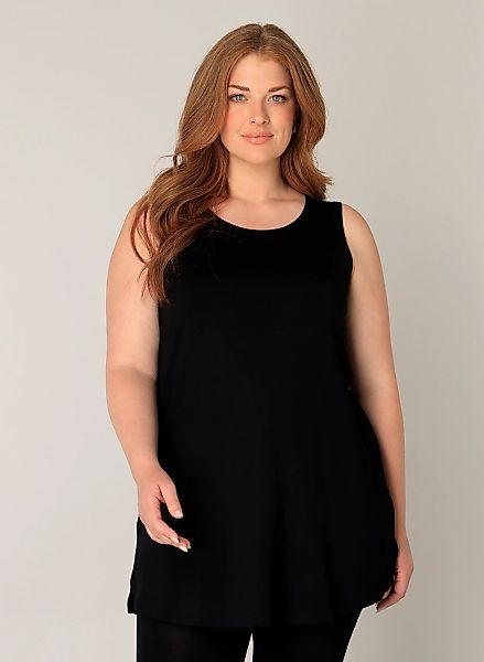 Base Level Curvy Longshirt "ABBIGALE" ärmellos, seitlich geschlitzt günstig online kaufen