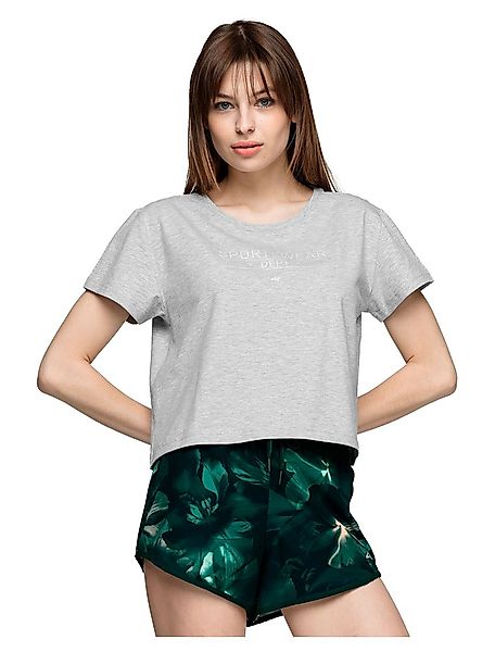 4f Kurzärmeliges T-shirt XL Cold / Light Grey Melange günstig online kaufen