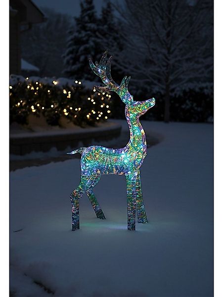 Trend Line Dekofigur TrendLine LED Rentier 133 cm warmweiß-kaltweiß günstig online kaufen