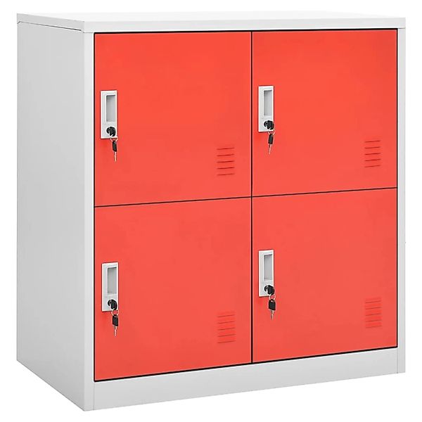 vidaXL Fächerschrank Schließfachschränke 2 Stk. Hellgrau günstig online kaufen