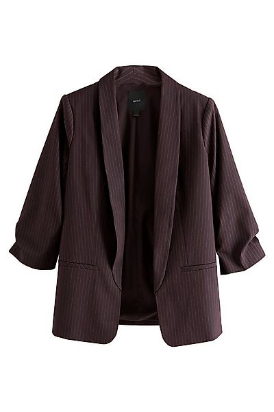Next Jackenblazer Relaxed Fit Blazer mit Raffärmeln und Vichykaros (1-tlg) günstig online kaufen