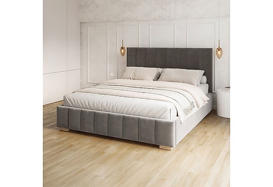 FDM Polsterbett DENTON modern mit Bettkasten MADE IN EU - mit hochwertigem günstig online kaufen