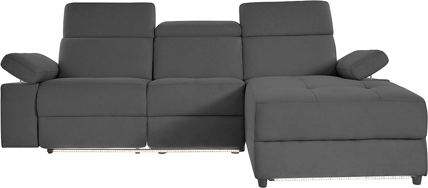 Home affaire Ecksofa "Kilado, L-Form," mit Relaxfunktion, verstellbarer Arm günstig online kaufen