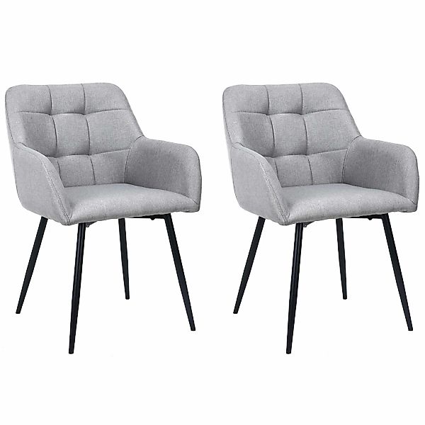 OTTO home Esszimmerstuhl "Bostony" () 2 Stk.gepolsterte Rückenlehne, Armleh günstig online kaufen