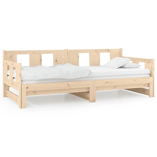 vidaXL Tagesbett Ausziehbar Massivholz Kiefer 2x(80x200) cm1279803 günstig online kaufen