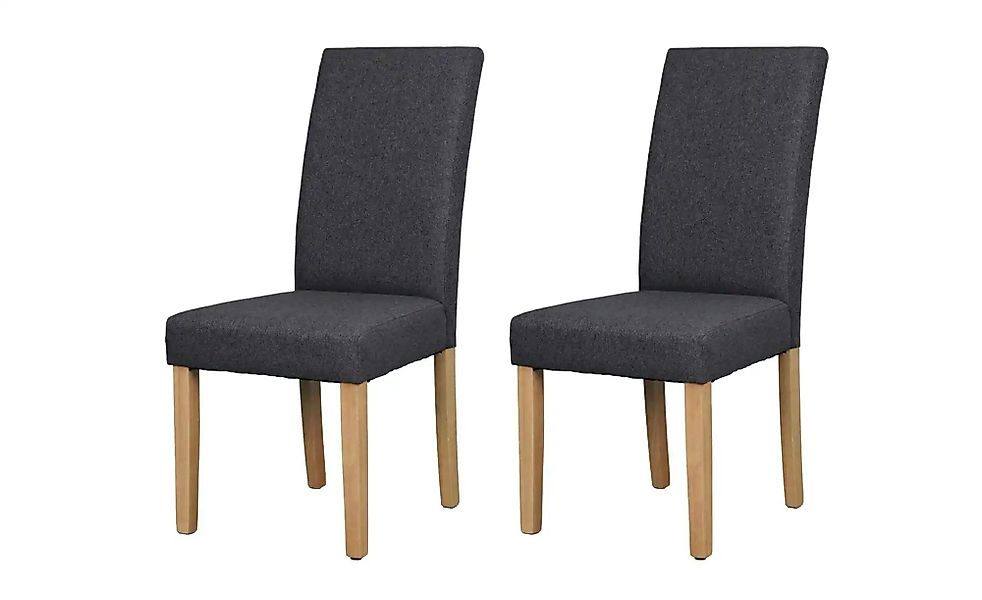by Living Stuhl 2er-Set   ¦ grau ¦ Maße (cm): B: 47 H: 99,5 Stühle > Esszim günstig online kaufen