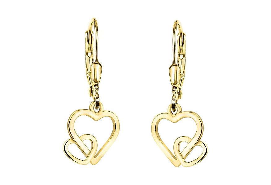 Sofia Milani Paar Ohrhänger Doppeltes Herz, 925 Silber Damen Schmuck - E224 günstig online kaufen