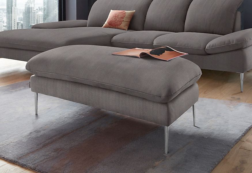 W.SCHILLIG Hocker "enjoy&MORE", Füße Chrom glänzend, Breite 106 cm günstig online kaufen