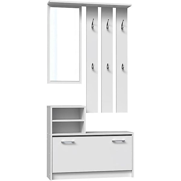 Beautysofa Garderoben-Set Castella, (Kompaktgarderobe, Set (B/H) günstig online kaufen