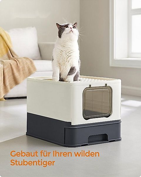FEANDREA Katzentoilette, Katzenklo, mit Deckel, für Mehrkatzenhaushalte günstig online kaufen