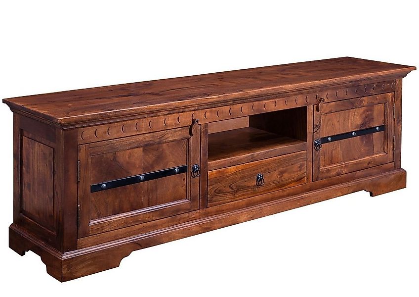 Massivmoebel24 TV-Board OXFORD (Massivholz), TV-Board Akazie 170x40x55 noug günstig online kaufen